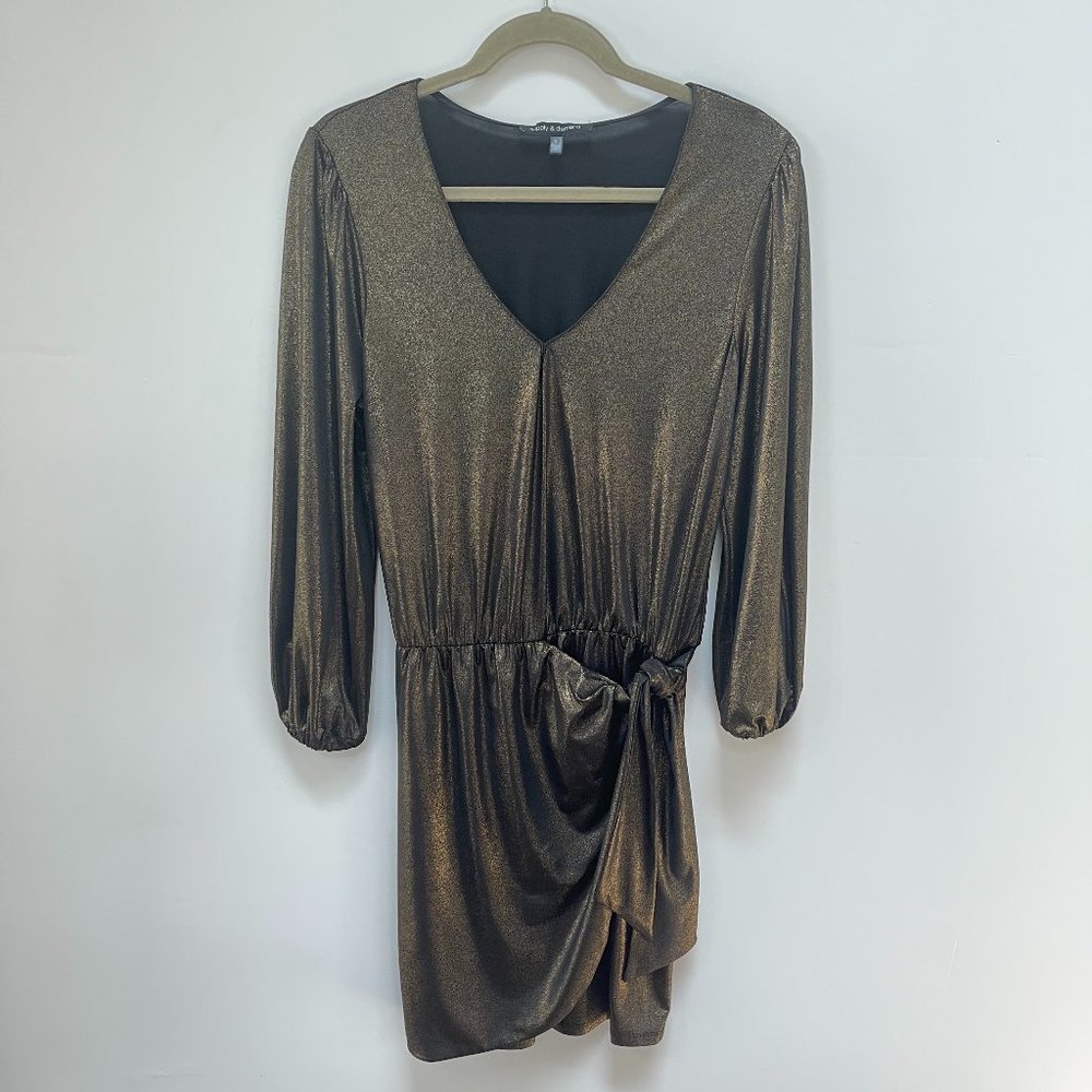 Supply & Demand Women's cocktail party dress, Women's S, Iridescent bronze